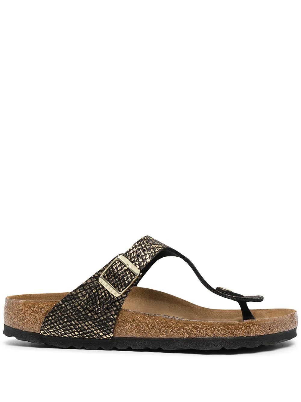 Birkenstock Gizeh snakeskin-effect sandals
