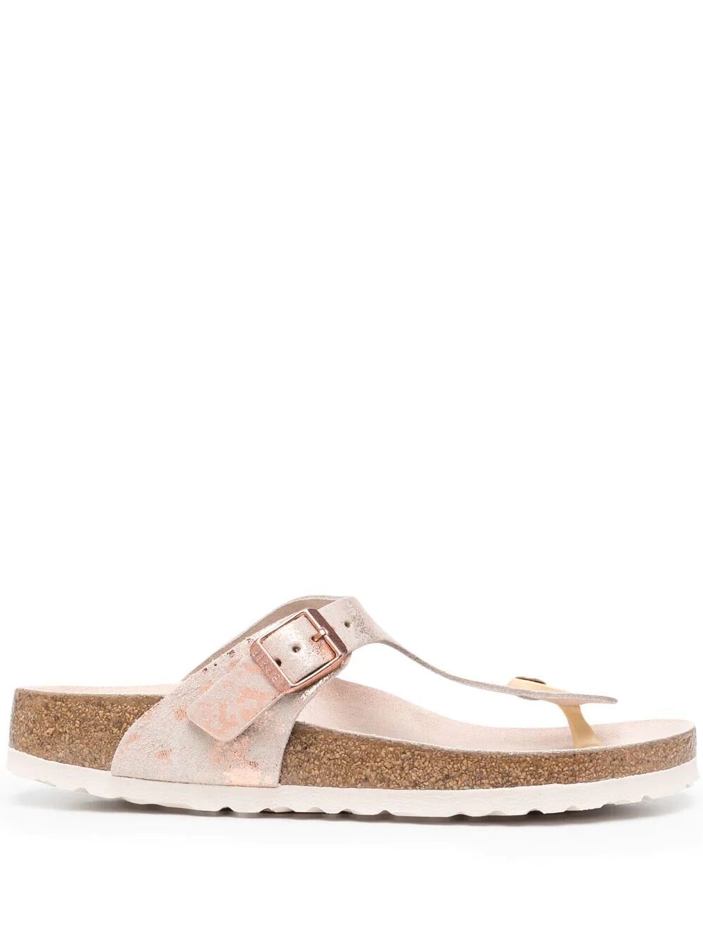 Birkenstock marble-print flip flops