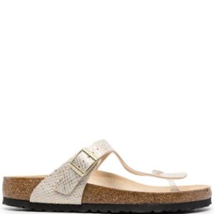 Birkenstock  Gizeh MF snakeskin-print flip-flops