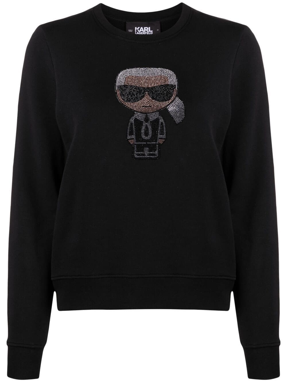 Karl Lagerfeld K/Ikonik sparkle sweatshirt
