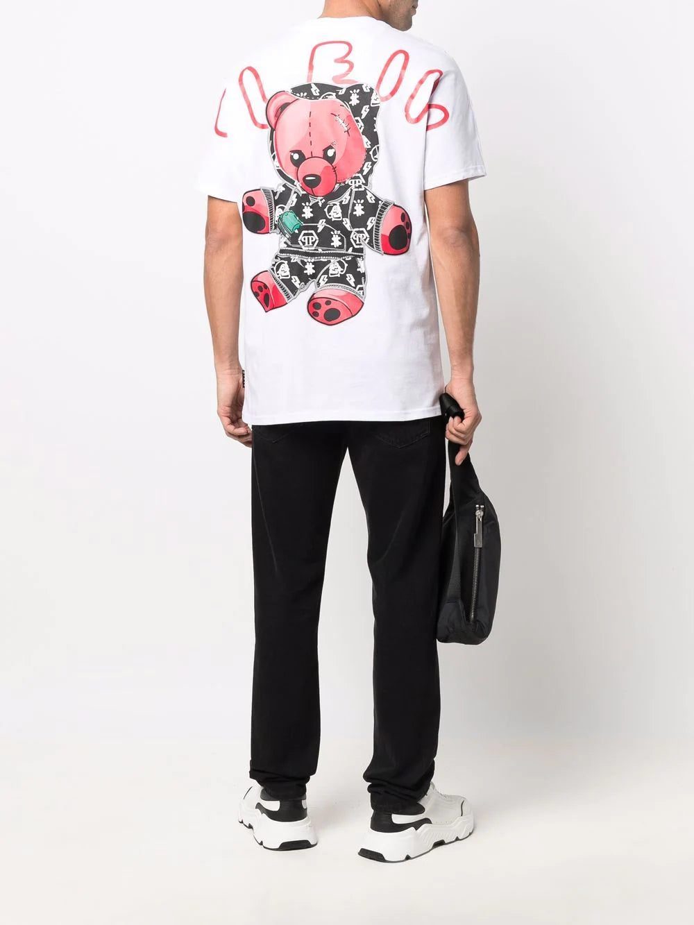 Philipp Plein cheque-print round neck T-shirt - Image 2