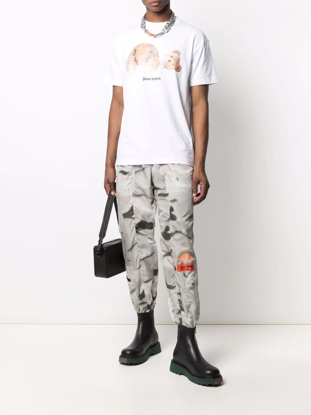 Palm Angels logo-print short-sleeve T-shirt - Image 2