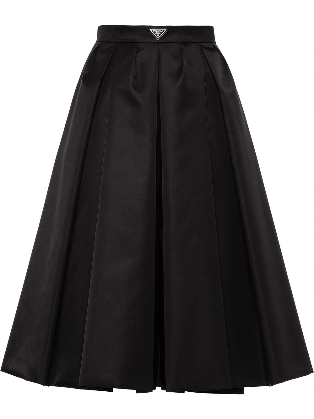 Prada Re-Nylon logo-plaque midi skirt