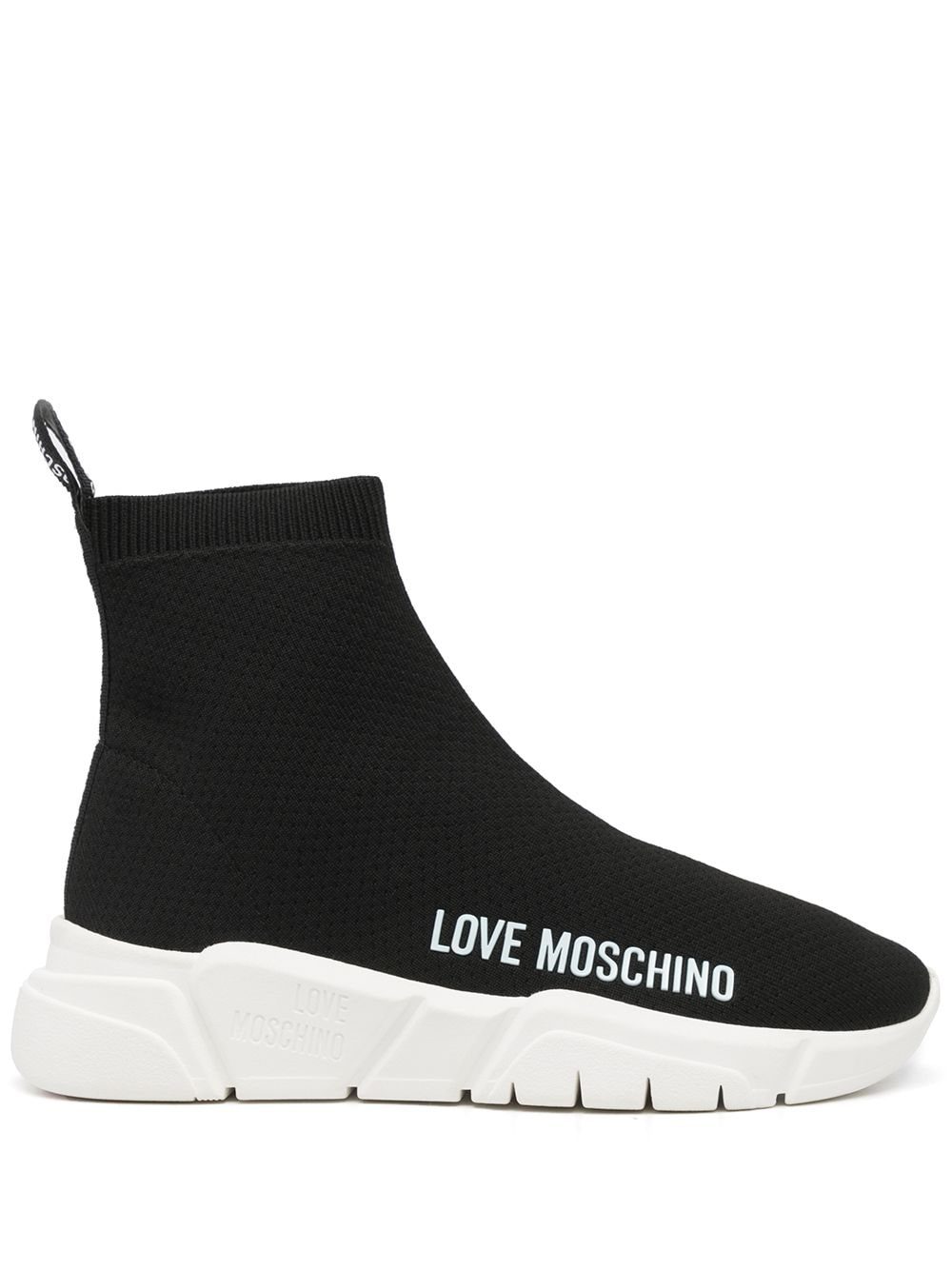 Love Moschino logo-print slip-on sneakers