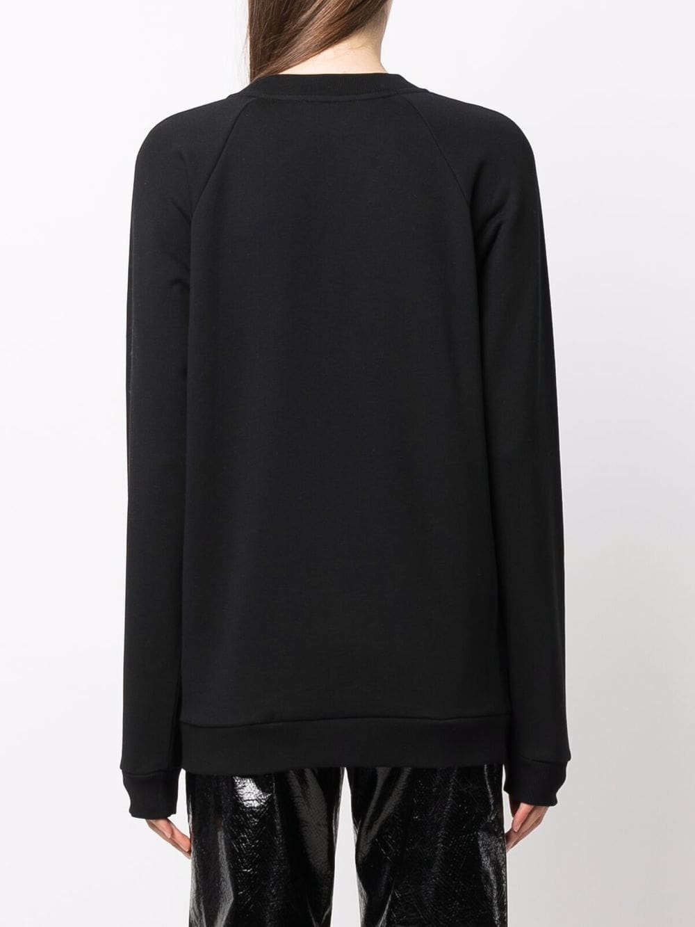 Balmain flocked logo-print sweatshirt - Image 4