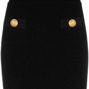 Balmain  decorative button mini skirt