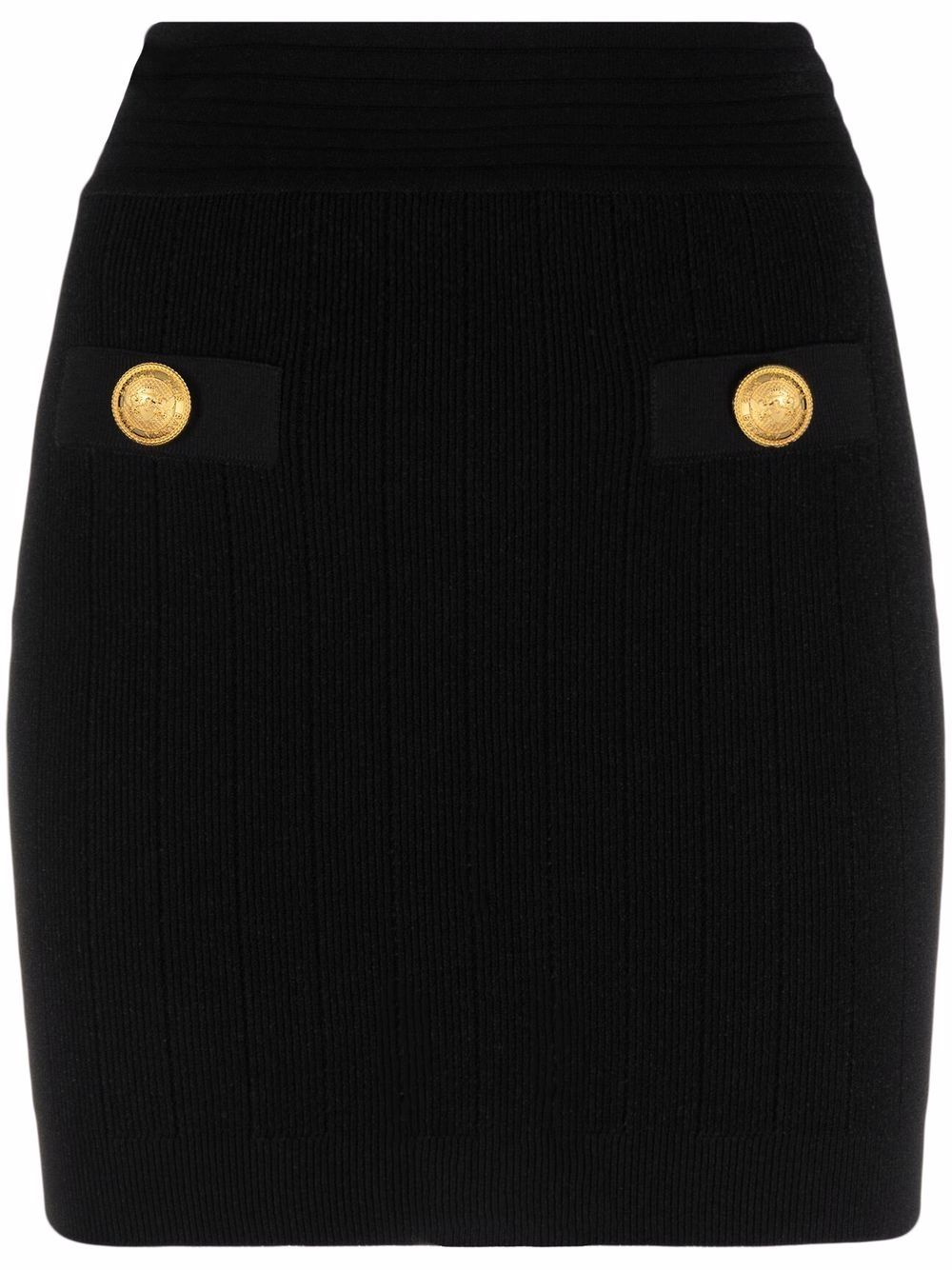 Balmain decorative button mini skirt