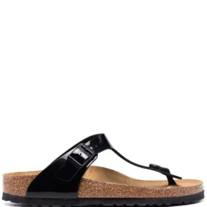 Birkenstock  Gizeh patent-leather sandals