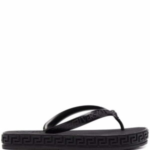 Versace  Greca-motif flip flops
