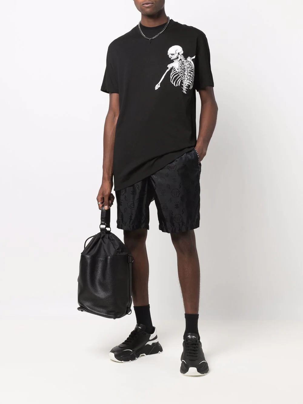 Philipp Plein Skeleton logo print T-shirt - Image 2
