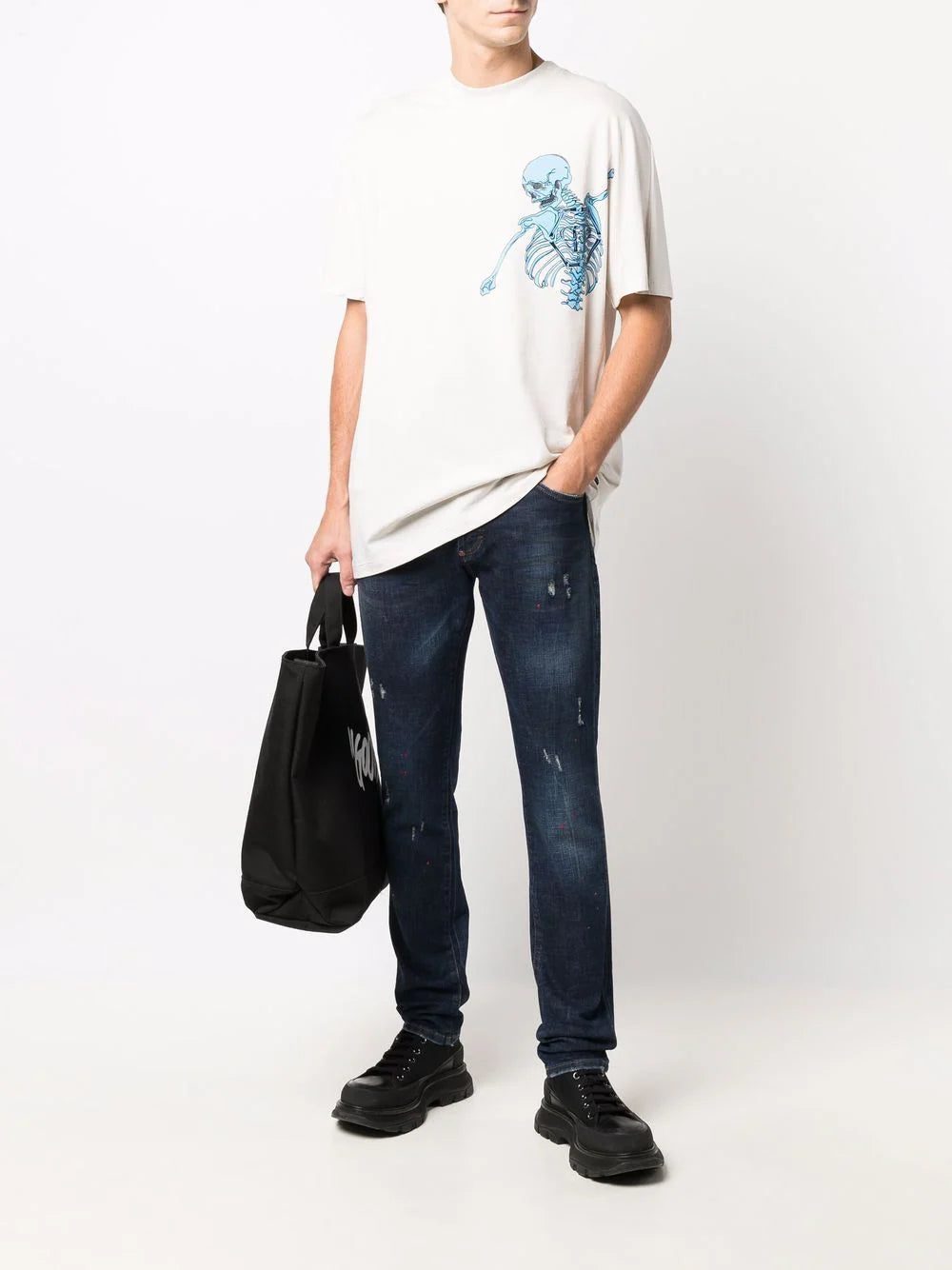 Philipp Plein logo crew-neck T-shirt - Image 2