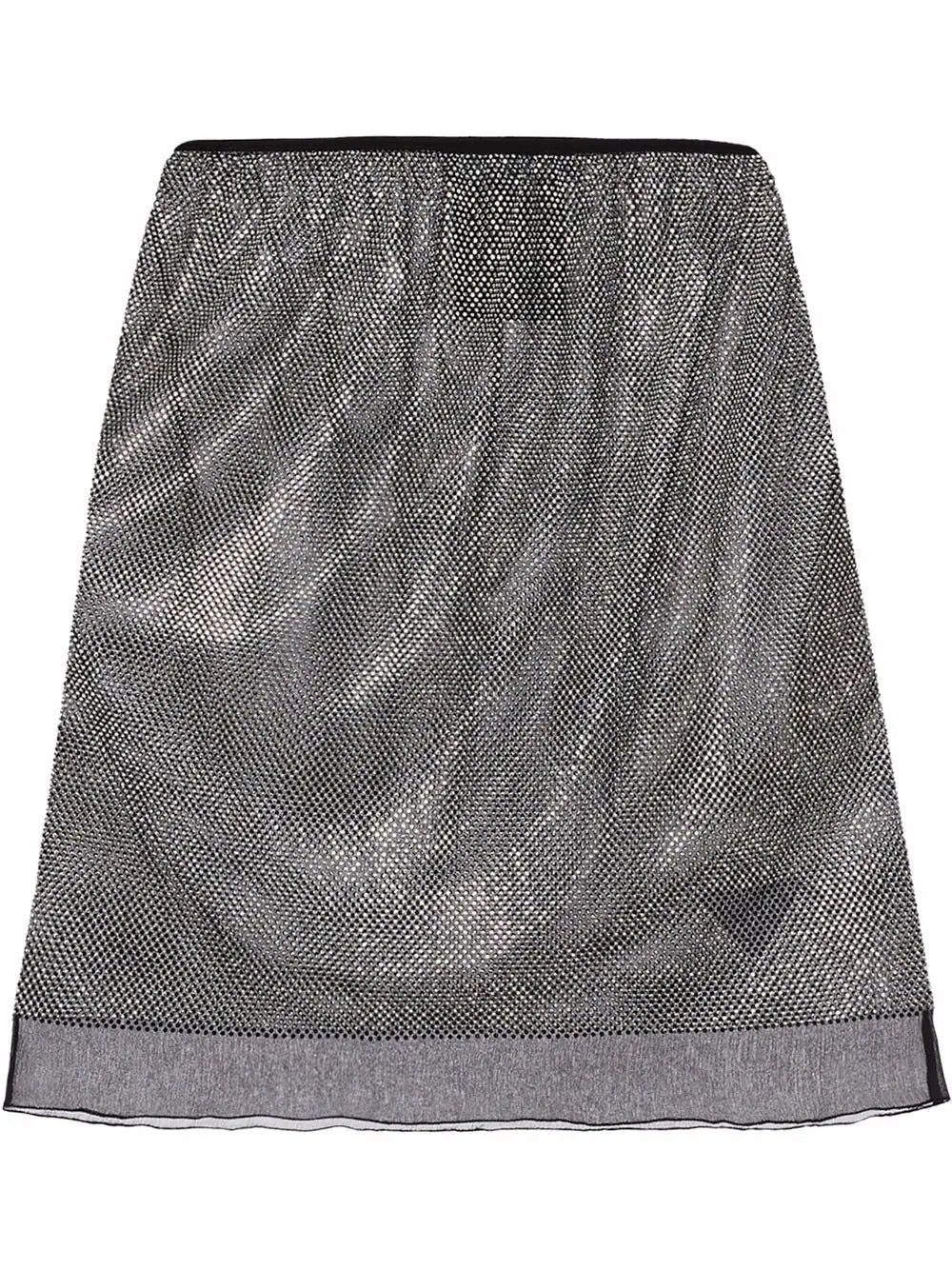 Prada crystal-embellished tulle skirt