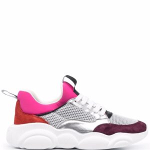 Moschino logo colour-block sneakers