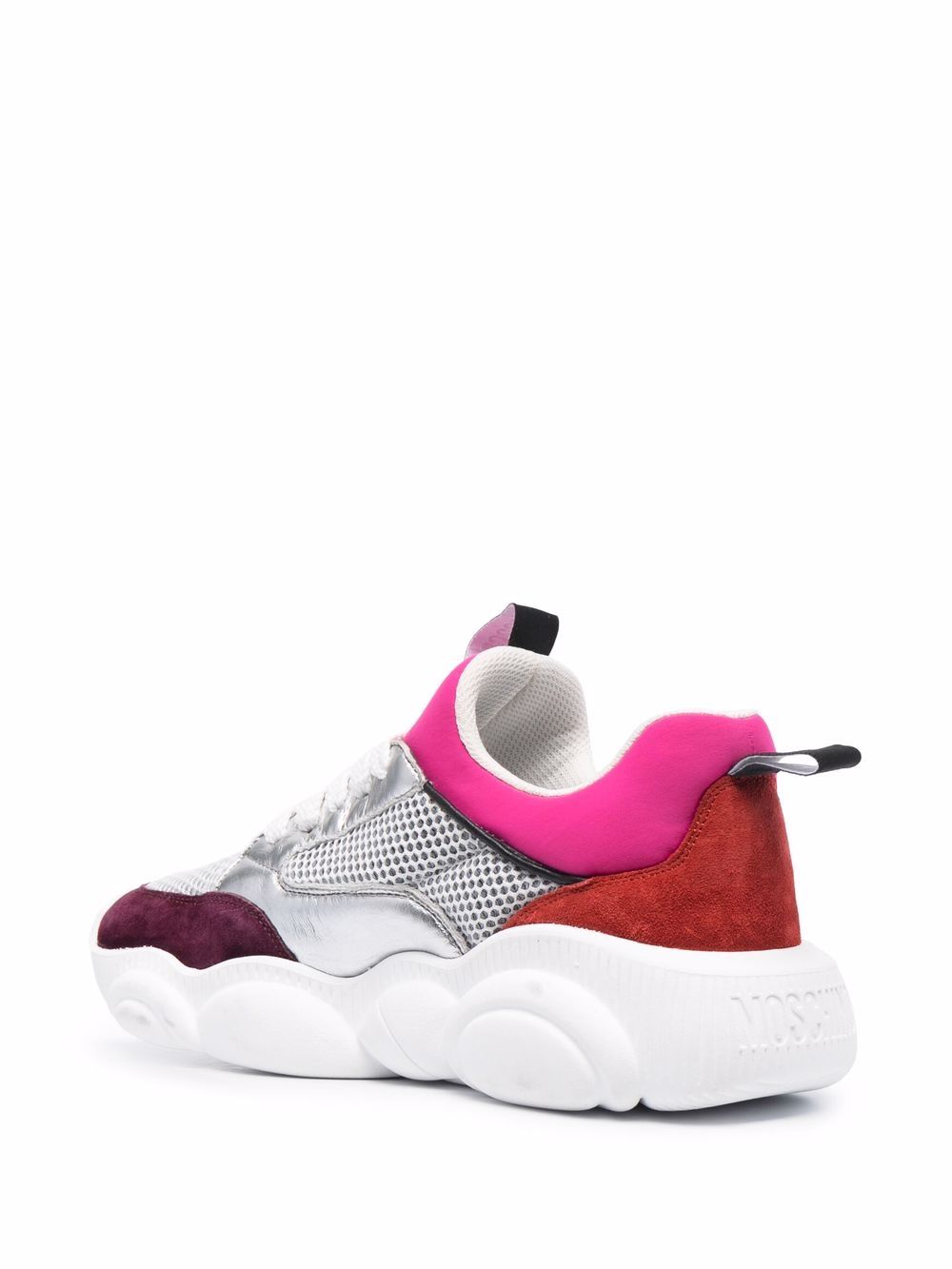 Moschino logo colour-block sneakers - Image 3