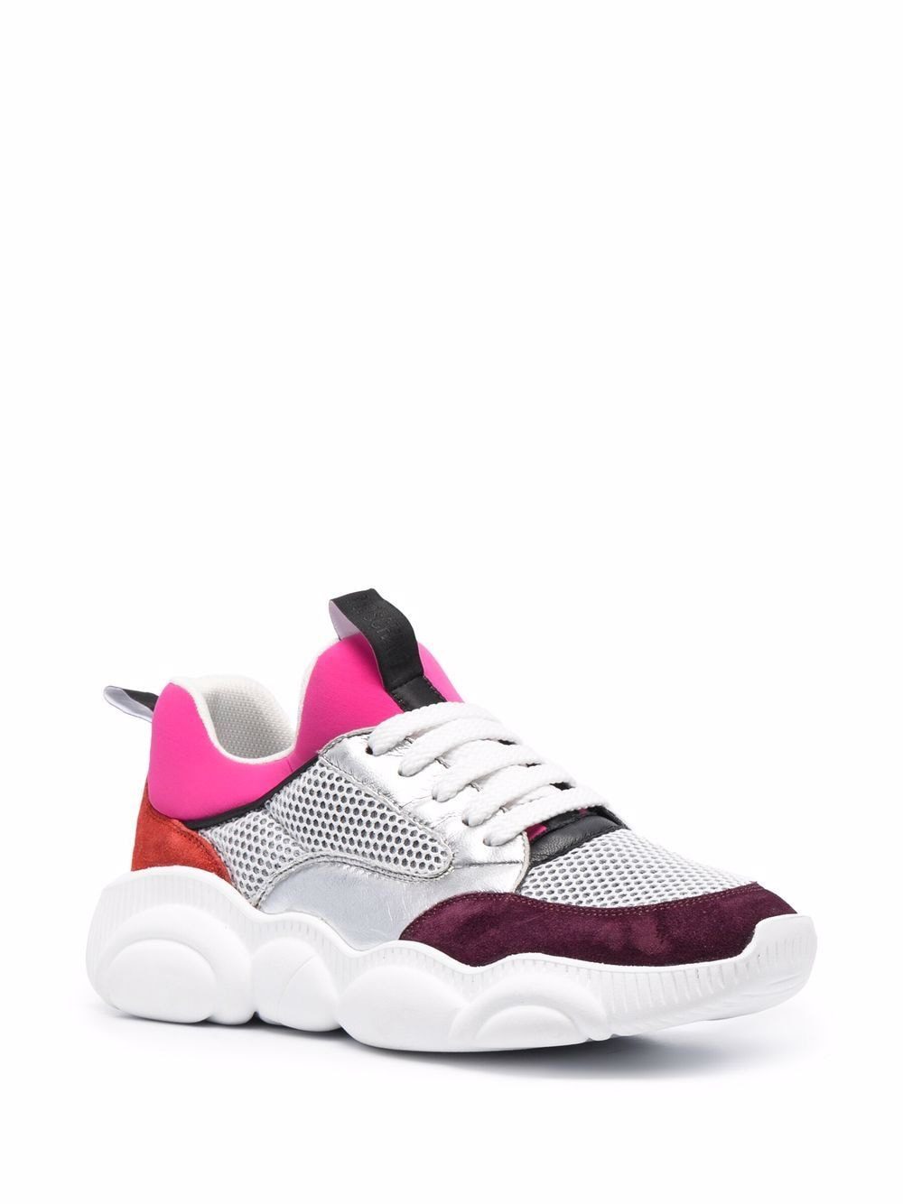 Moschino logo colour-block sneakers - Image 2