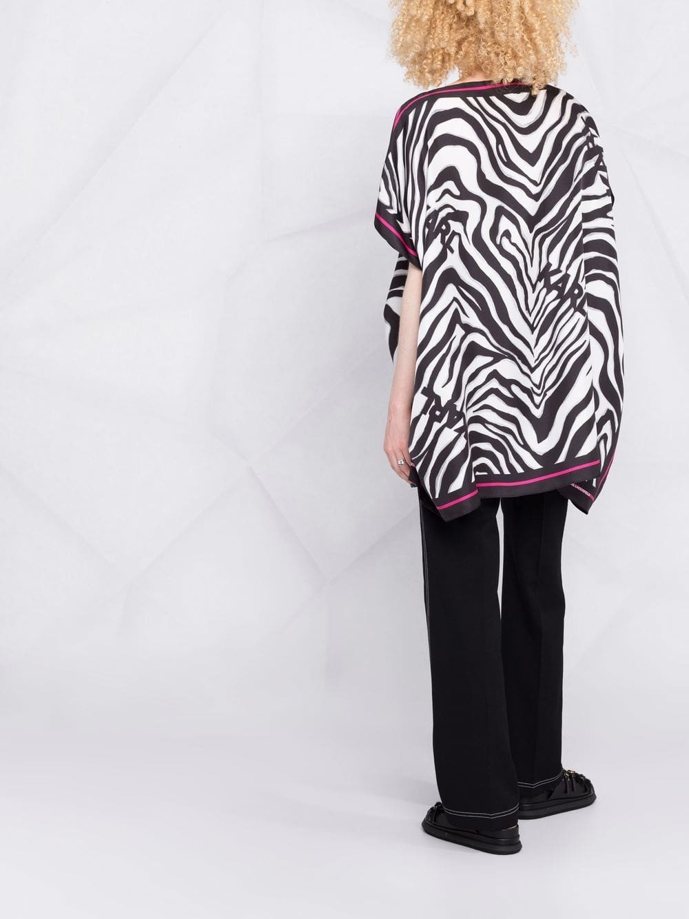 Karl Lagerfeld zebra-print short-sleeve tunic - Image 4