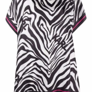 Karl Lagerfeld zebra-print short-sleeve tunic