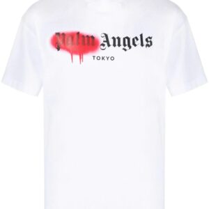 Palm Angels  Sprayed logo-print T-shirt