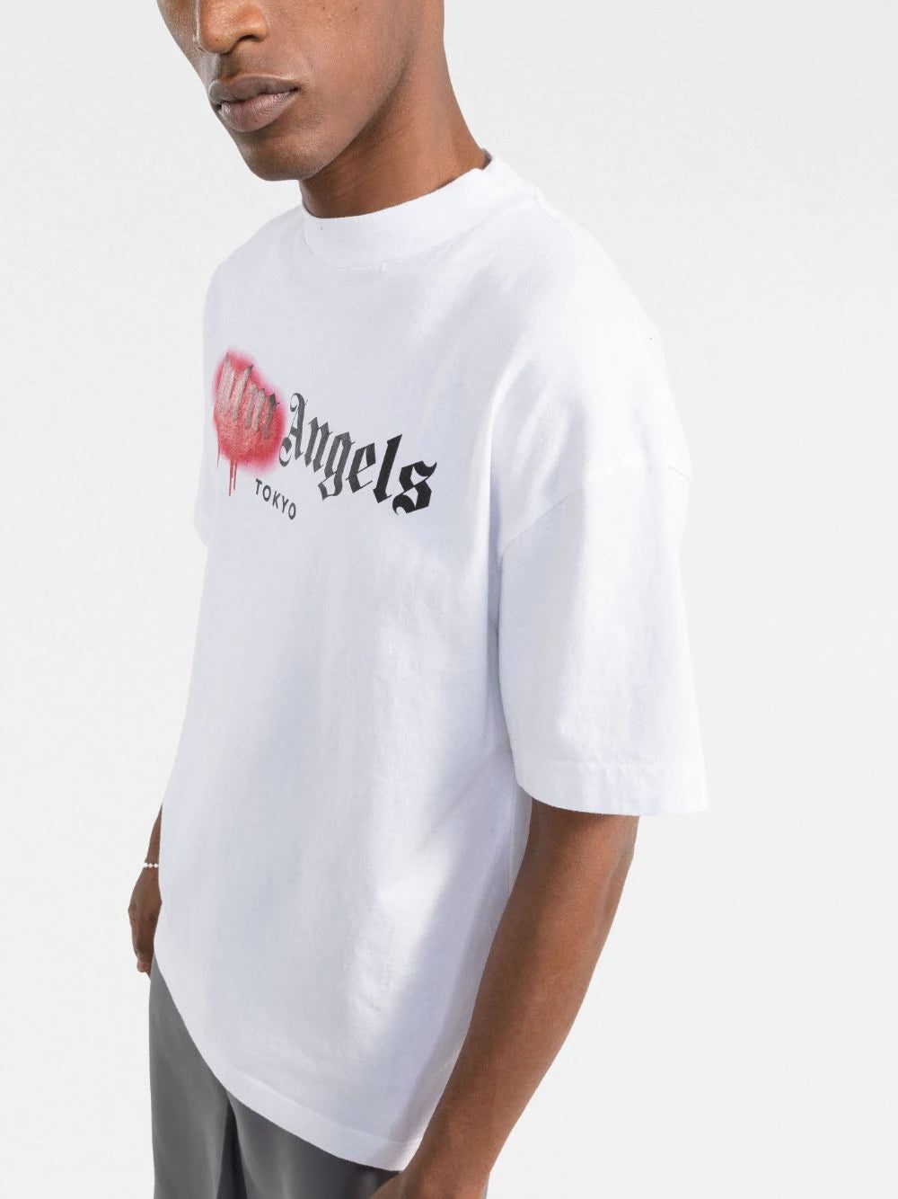 Palm Angels Sprayed logo-print T-shirt - Image 3