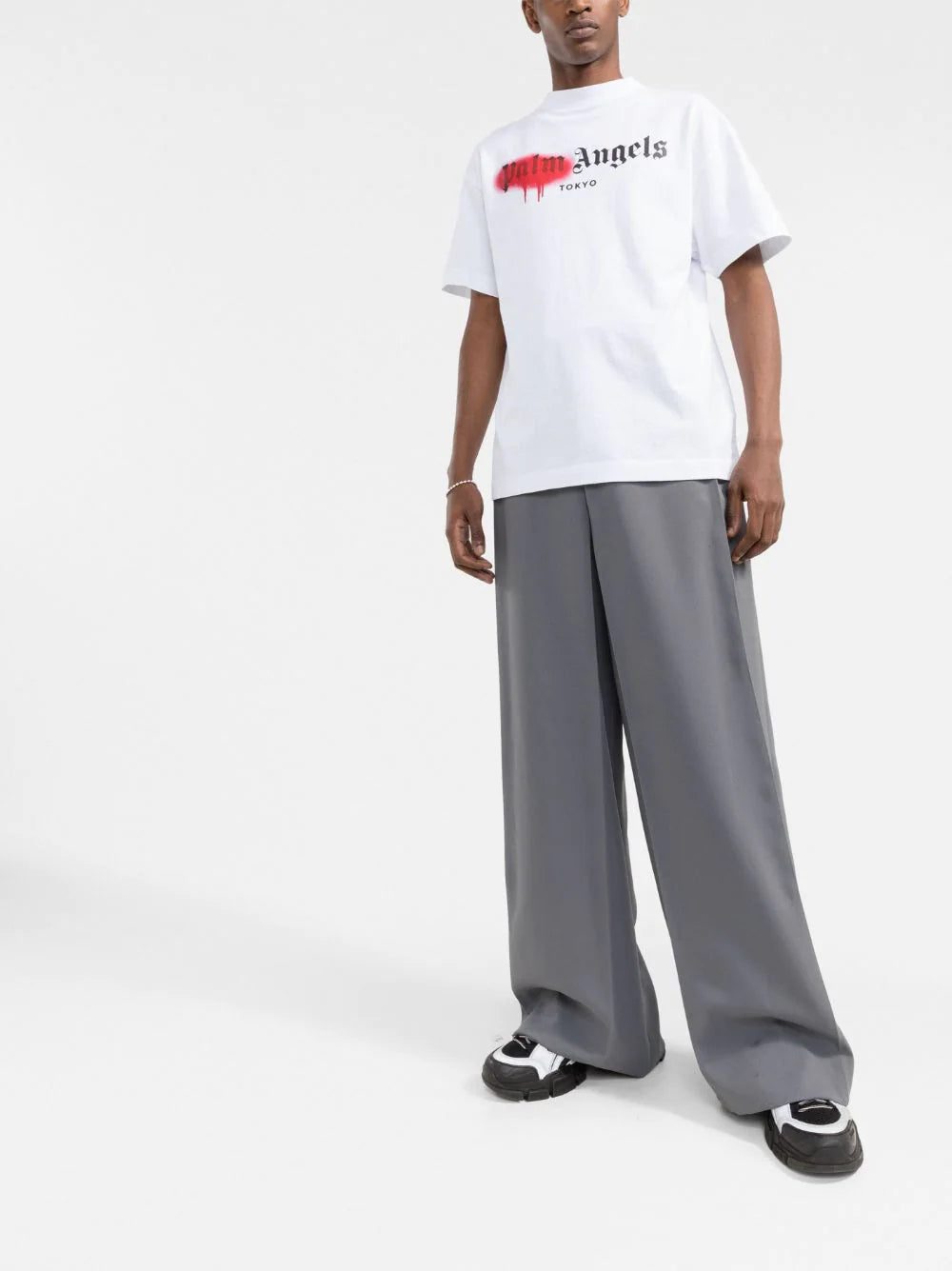 Palm Angels Sprayed logo-print T-shirt - Image 2