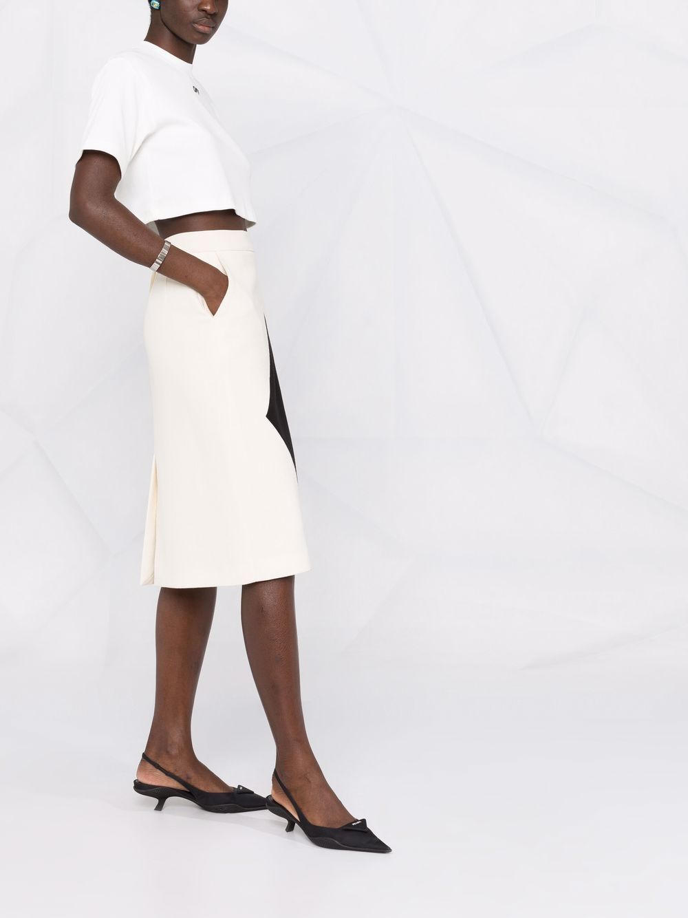 Off-White Off-stamp cropped T-shirt - Image 4