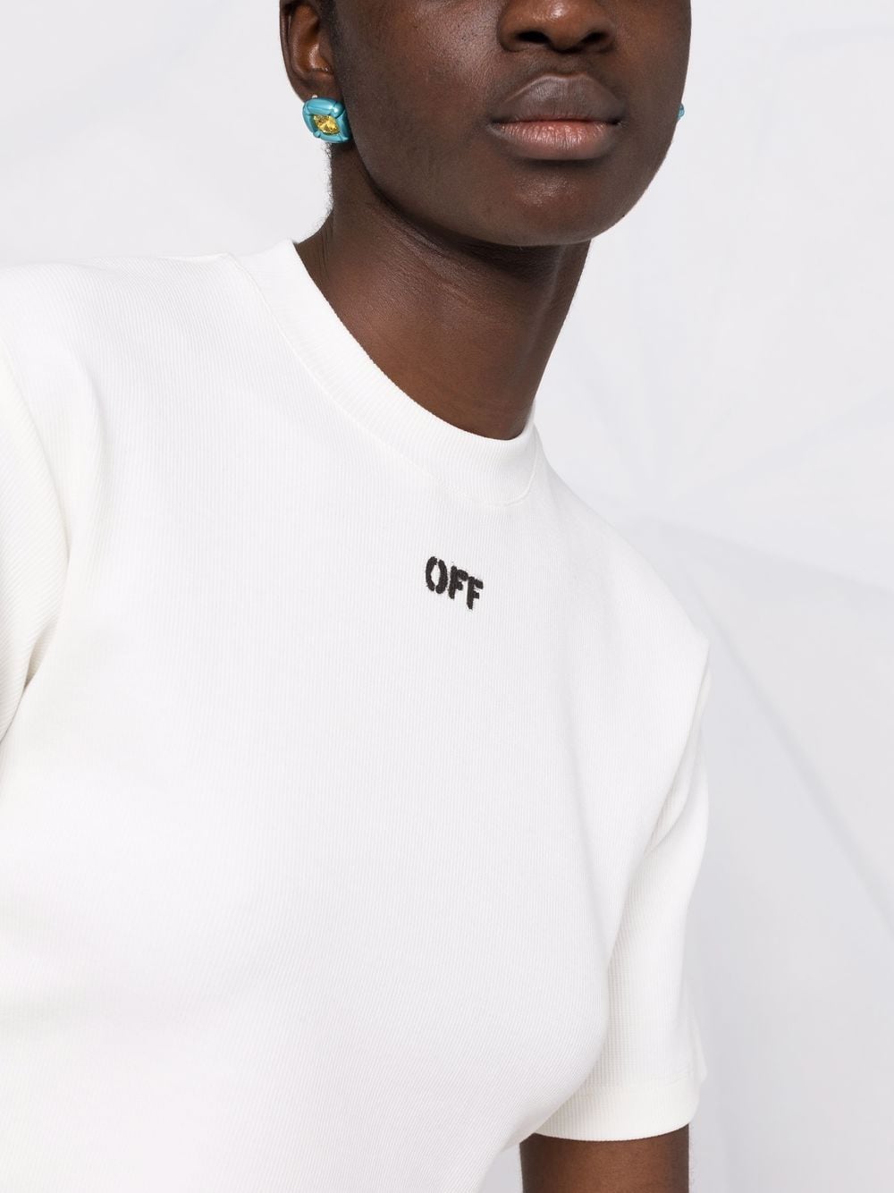Off-White Off-stamp cropped T-shirt - Image 3