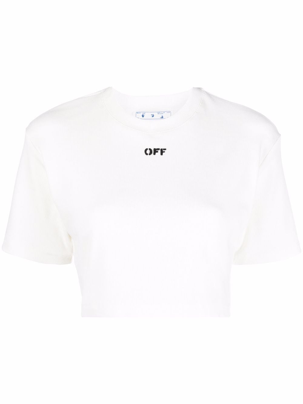 Off-White Off-stamp cropped T-shirt