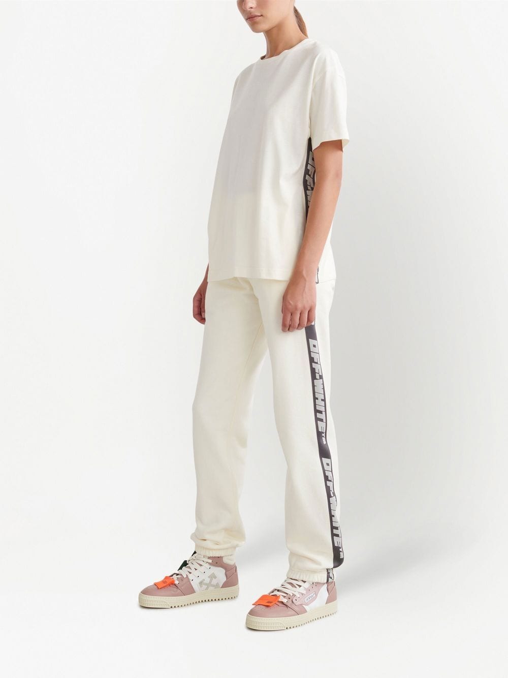 Off-White logo-band T-shirt - Image 3