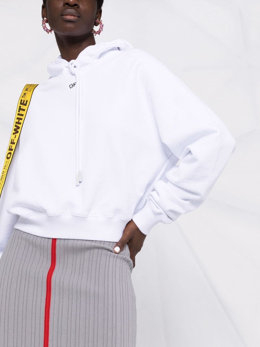 Off-White Off-stamp cropped hoodie - Image 5