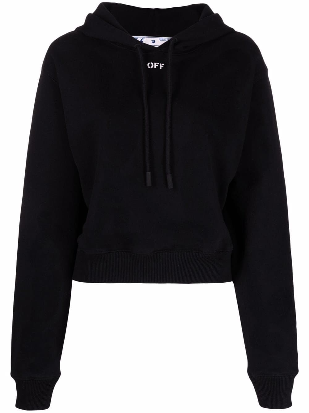 Off-White Off-stamp cropped hoodie