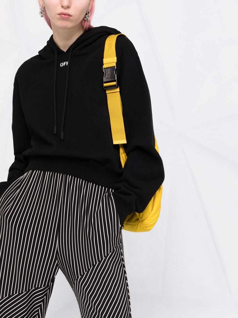 Off-White Off-stamp cropped hoodie - Image 5