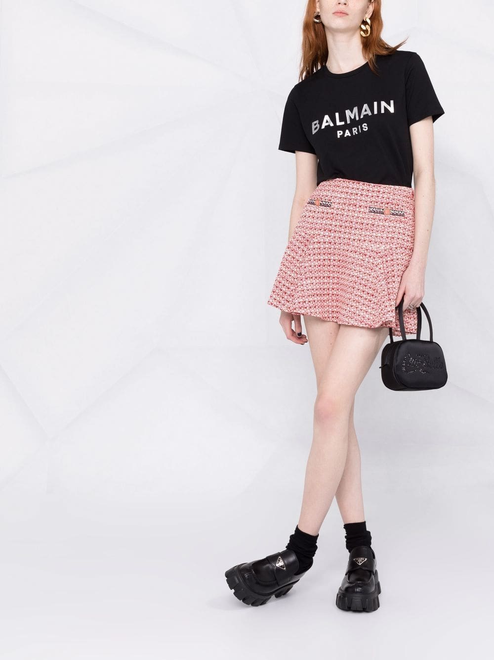 Balmain logo-print short-sleeve T-shirt - Image 2