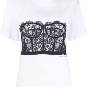 Alexander McQueen  lace corset T-shirt