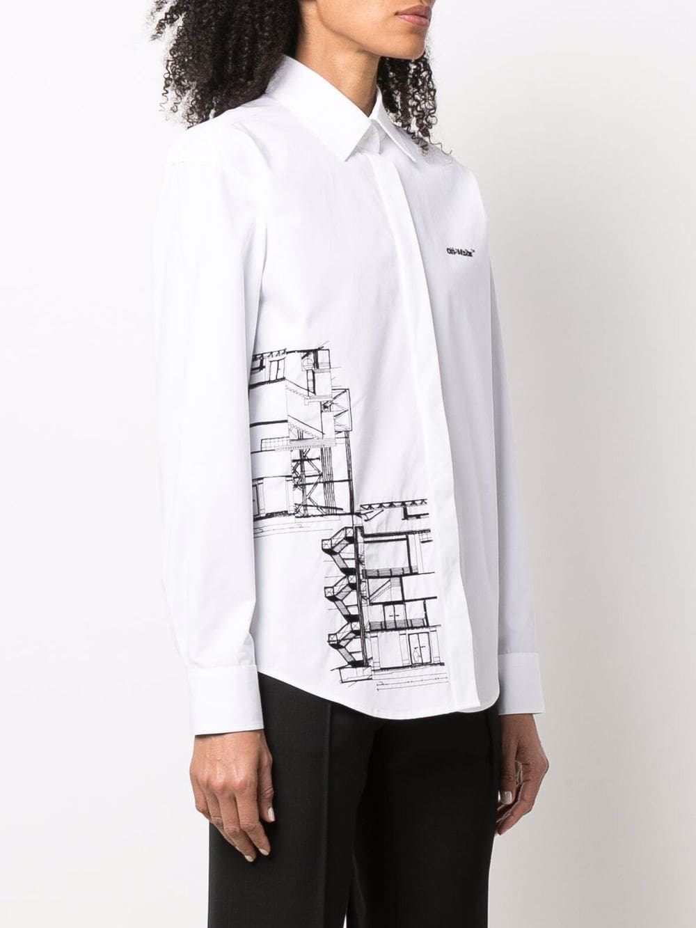 Off-White graphic-print long-sleeve shirt - Image 3