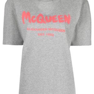 Alexander McQueen  graffiti logo T-shirt