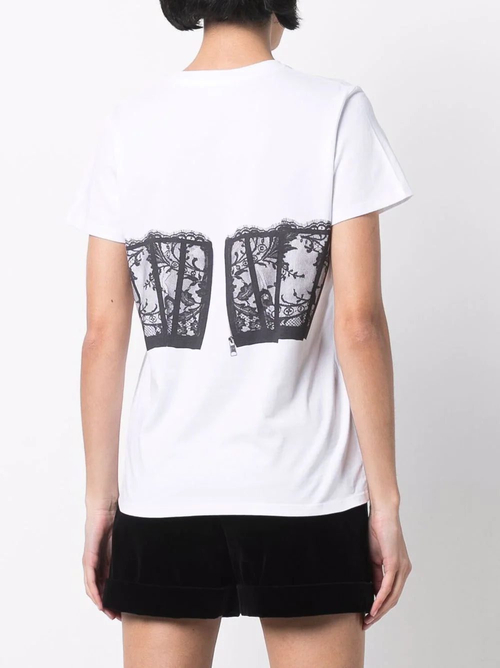Alexander McQueen bustier print T-shirt - Image 4