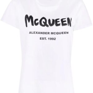 Alexander McQueen  logo-print cotton T-shirt