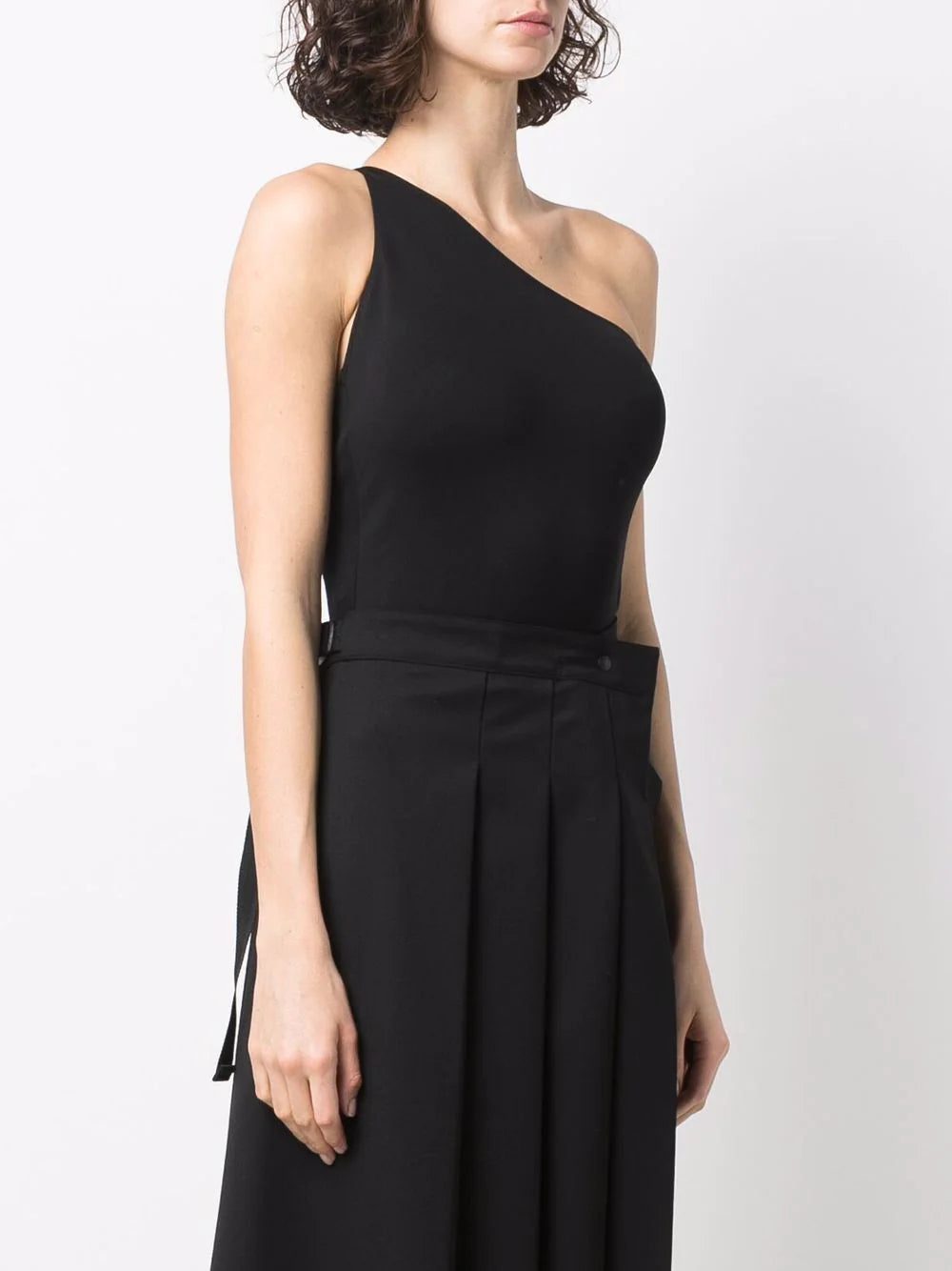 Alexander McQueen open-back asymmetric bodysuit - Image 3