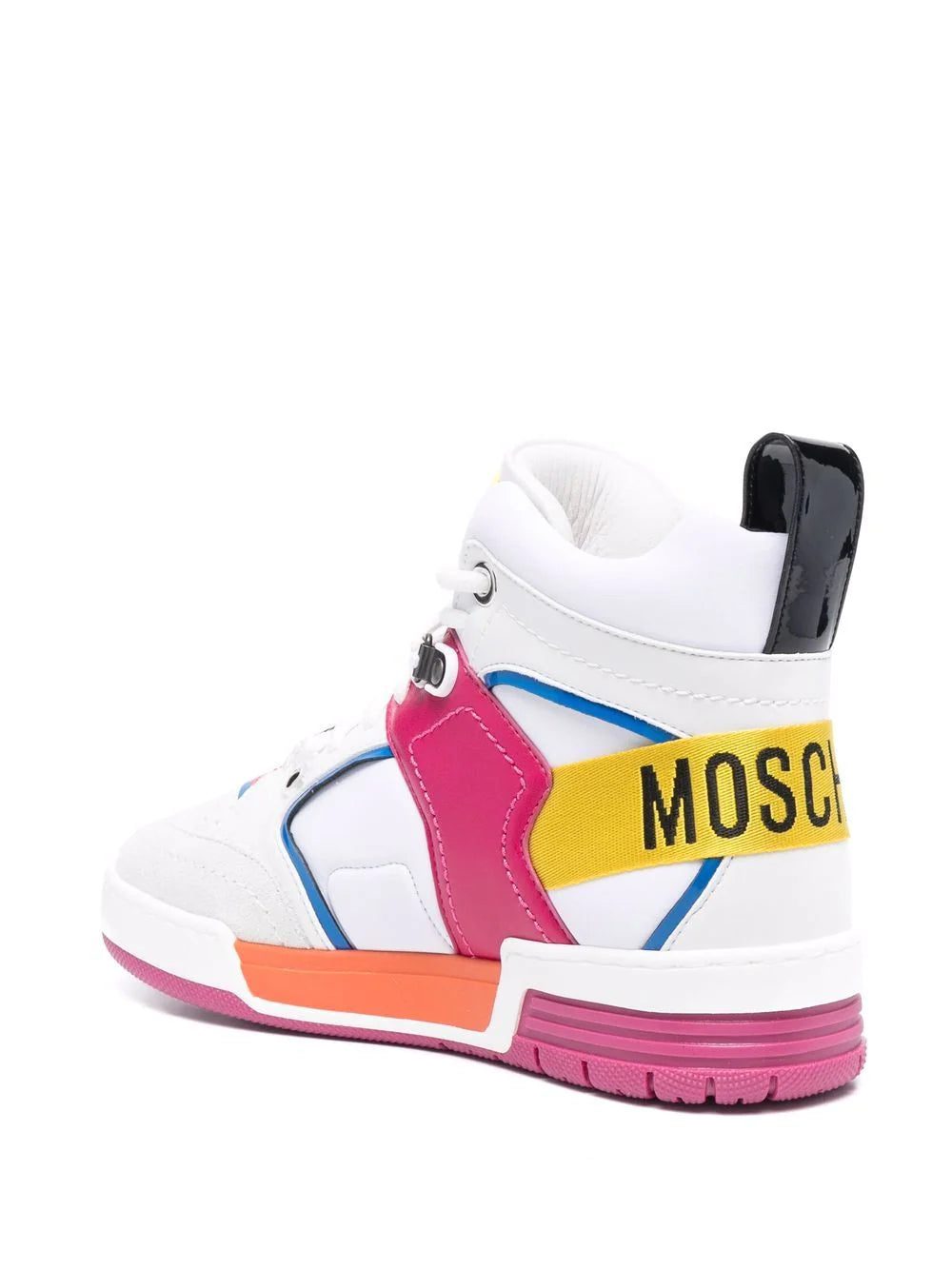 Moschino panelled high-top sneakers - Image 3