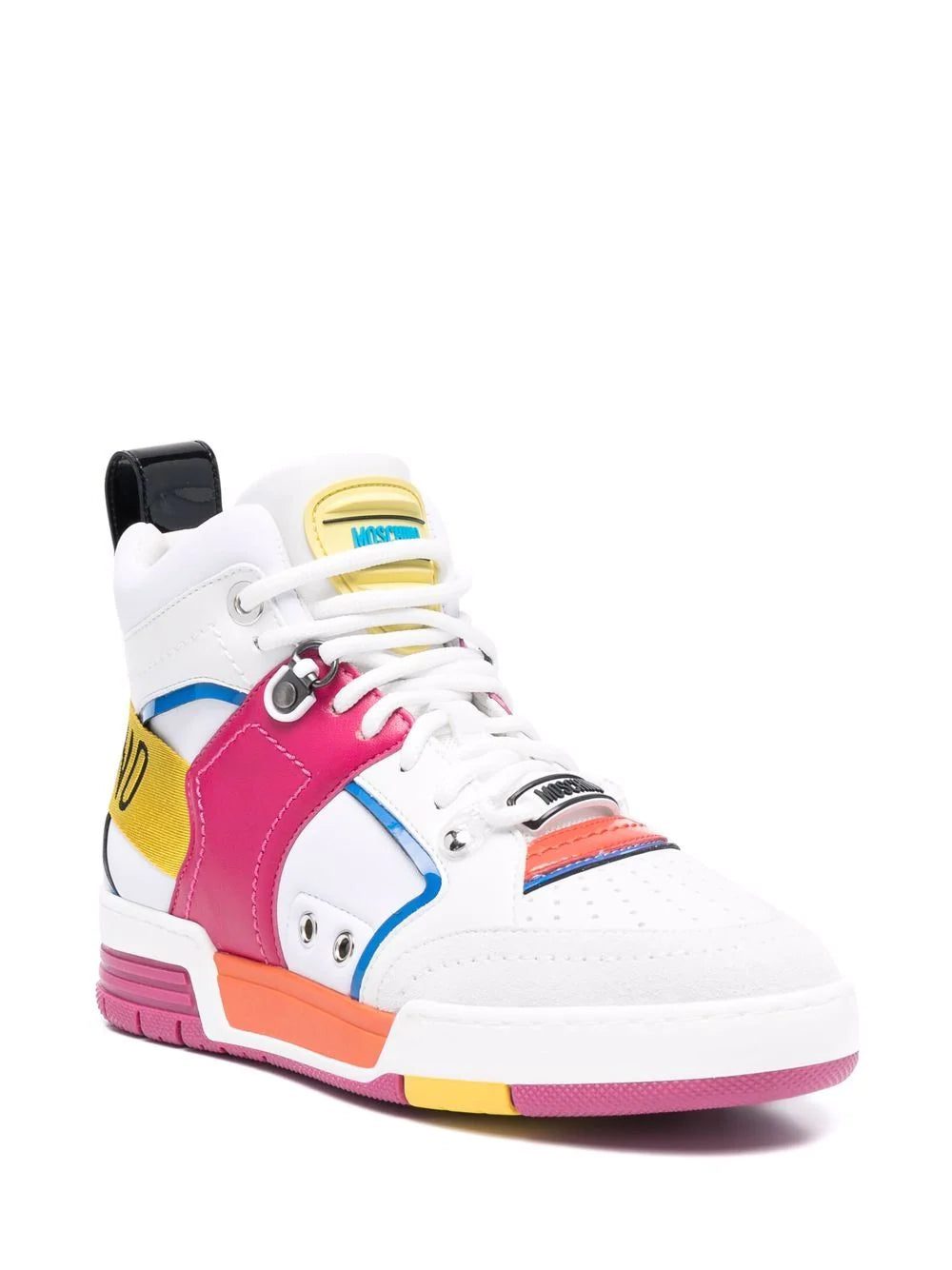 Moschino panelled high-top sneakers - Image 2