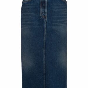 Prada denim midi skirt