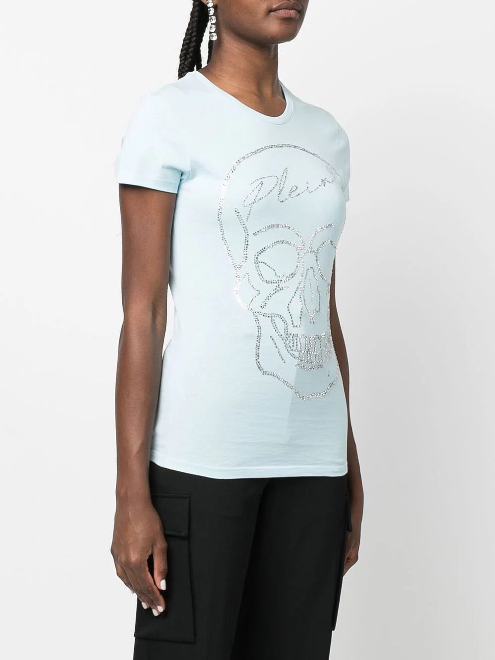 Philipp Plein crystal skull cotton T-shirt - Image 3