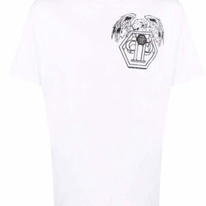 Philipp Plein  Hexagon eagle logo-print T-shirt