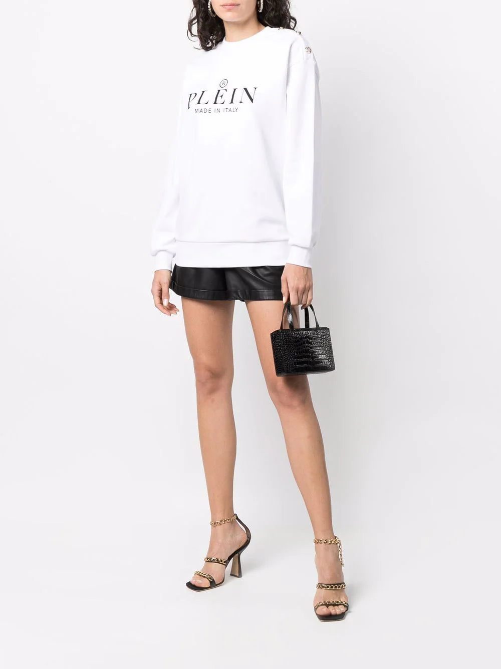 Philipp Plein logo-print crew neck sweatshirt - Image 2