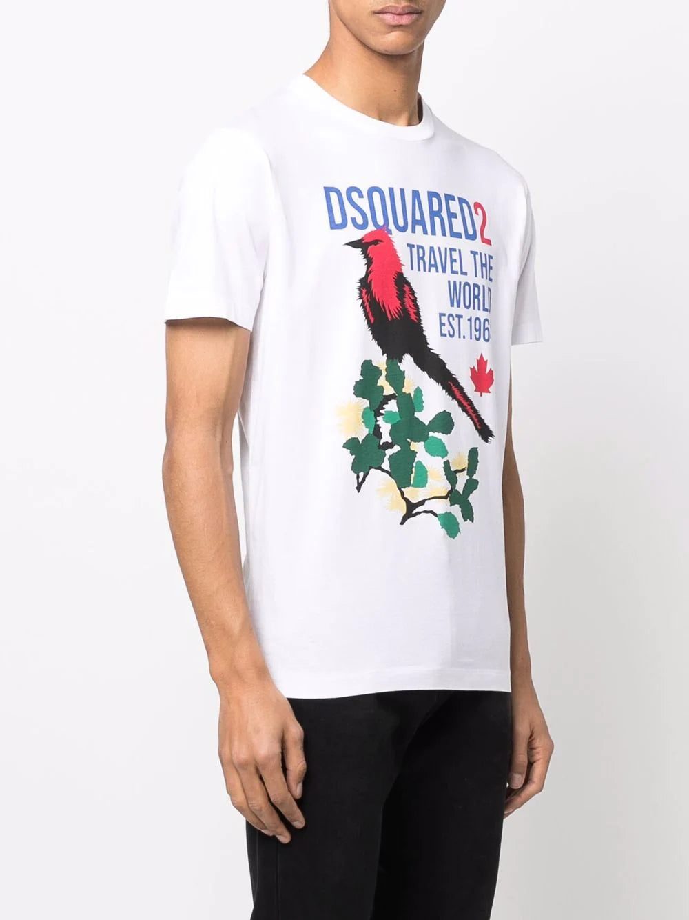 Dsquared2 graphic-print cotton T-shirt - Image 3
