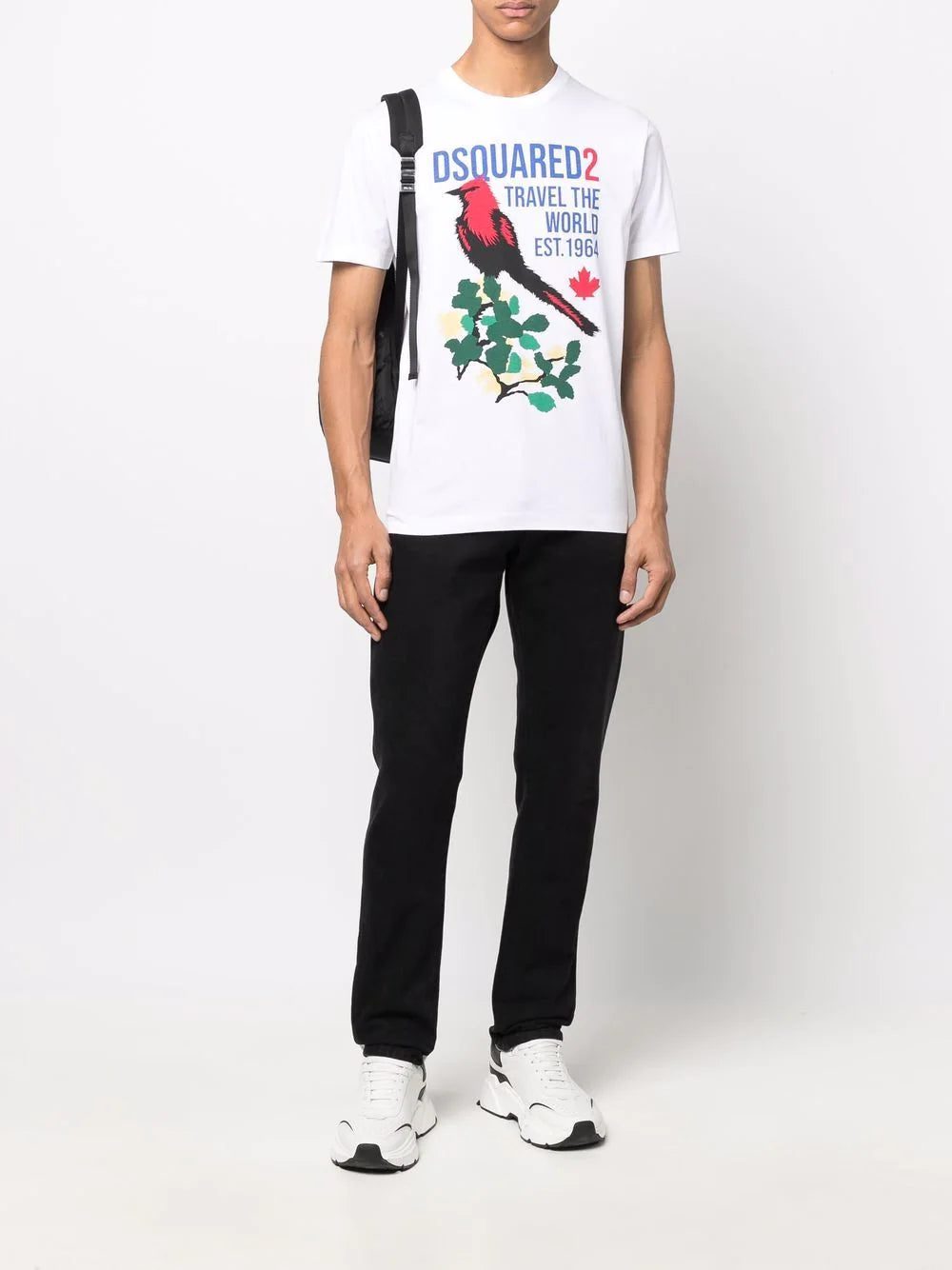 Dsquared2 graphic-print cotton T-shirt - Image 2