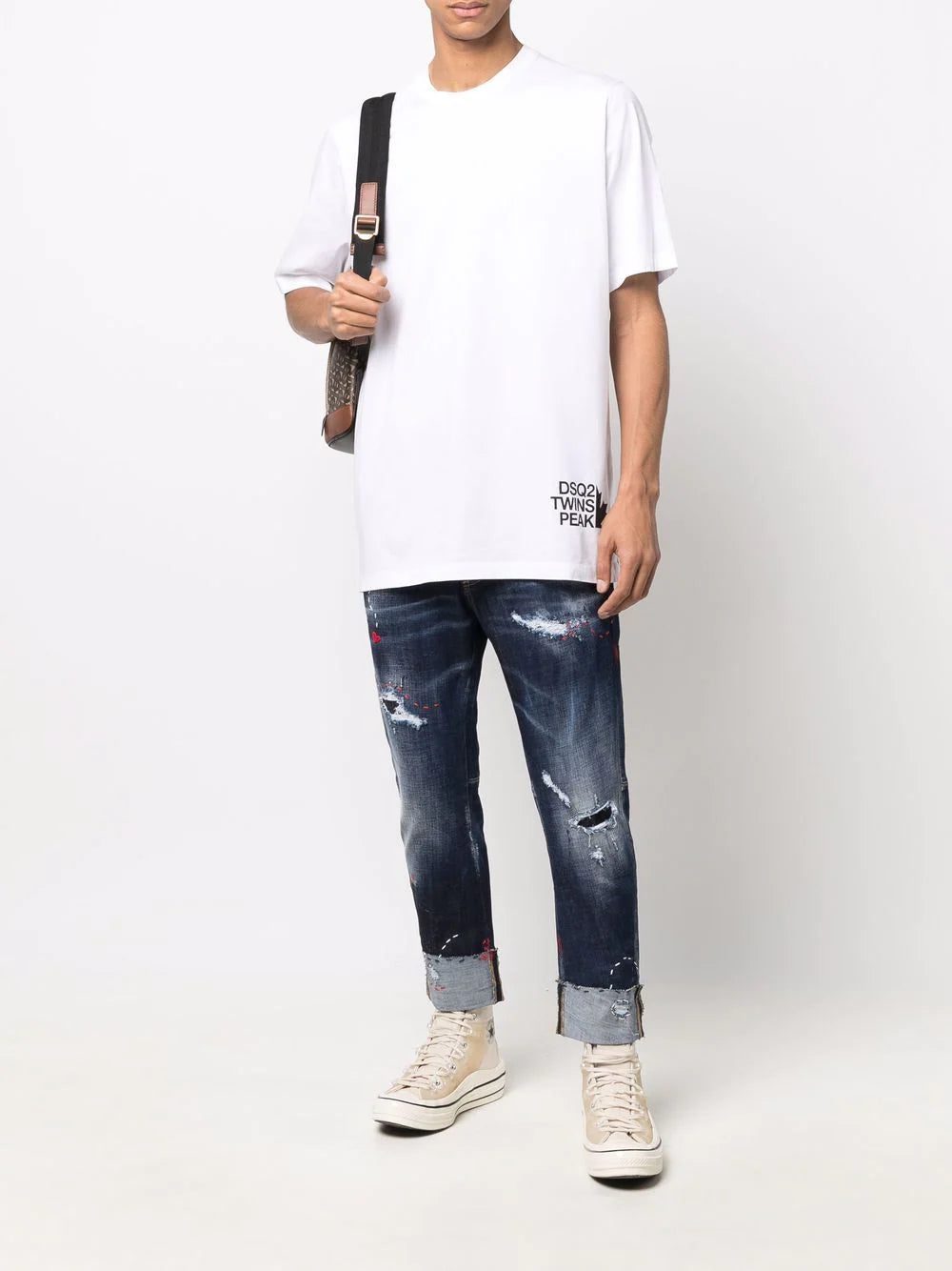 Dsquared2 slogan print T-shirt - Image 2