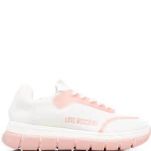 Love Moschino logo-print lace-up sneakers