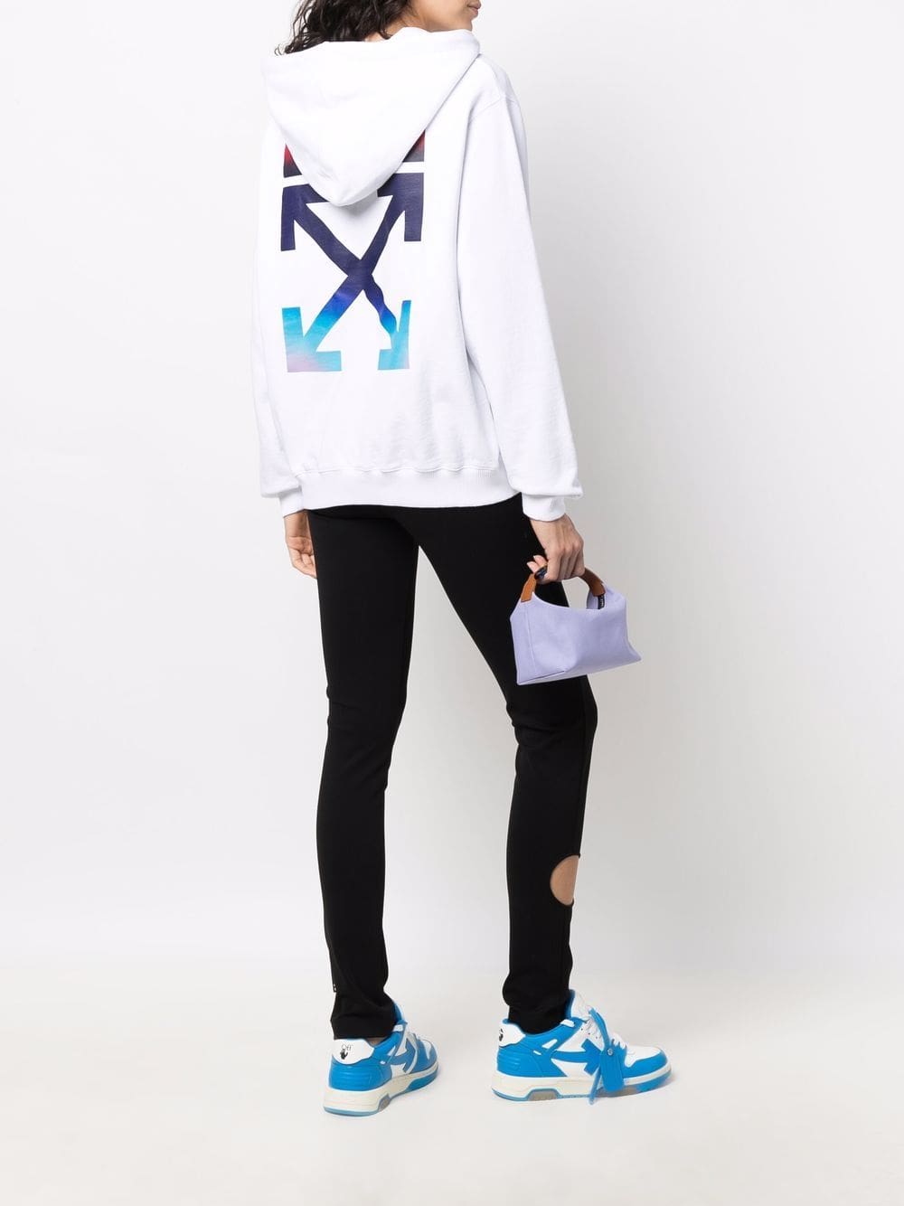 Off-White logo-print drawstring hoodie - Image 2