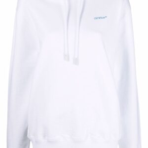 Off-White logo-print drawstring hoodie